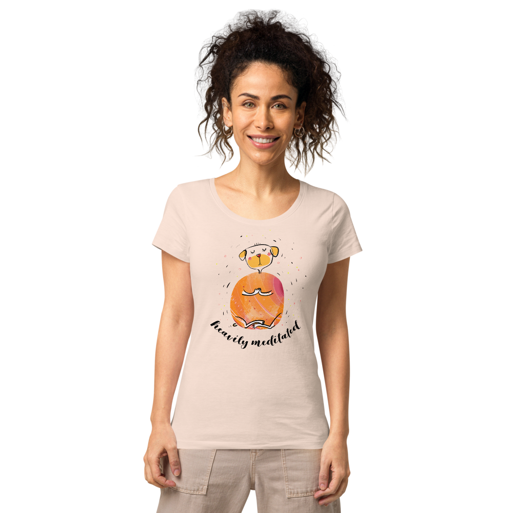 Heavily Meditated | Organic Slim Fit T-Shirt - Image 3
