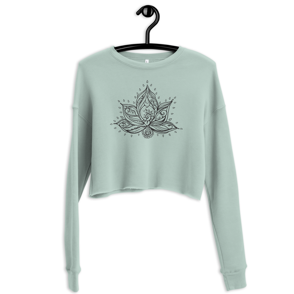 Lotus Flower | Cropped Sweatshirt - Image 3