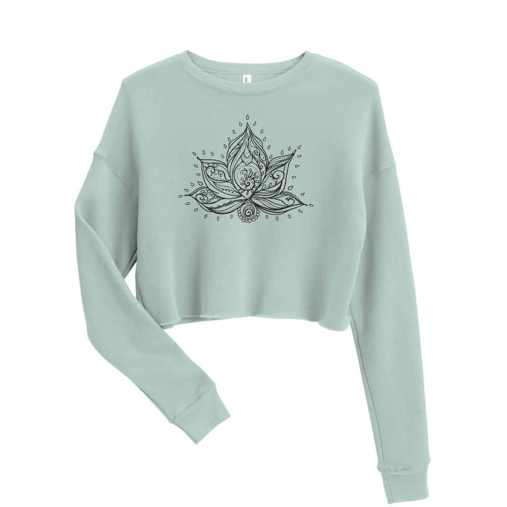 Lotus Flower | Cropped Sweatshirt - Image 4