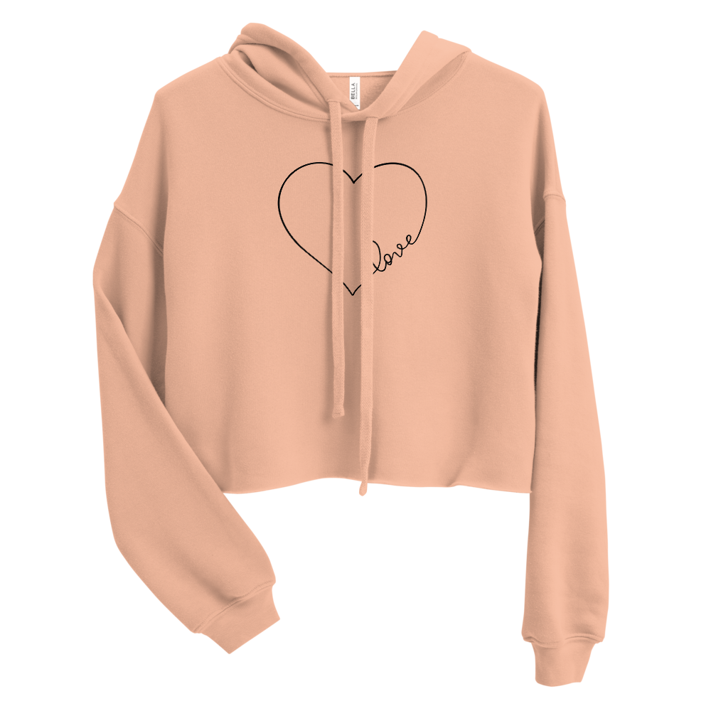 Love Heart | Cropped Hoodie - Image 3
