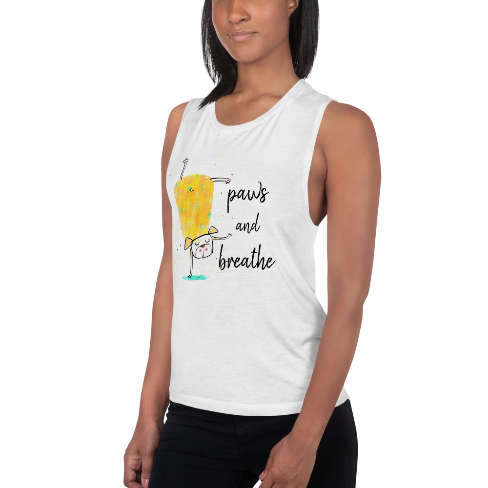 Paws and Breathe | Flowy Lounge Tank - Image 2