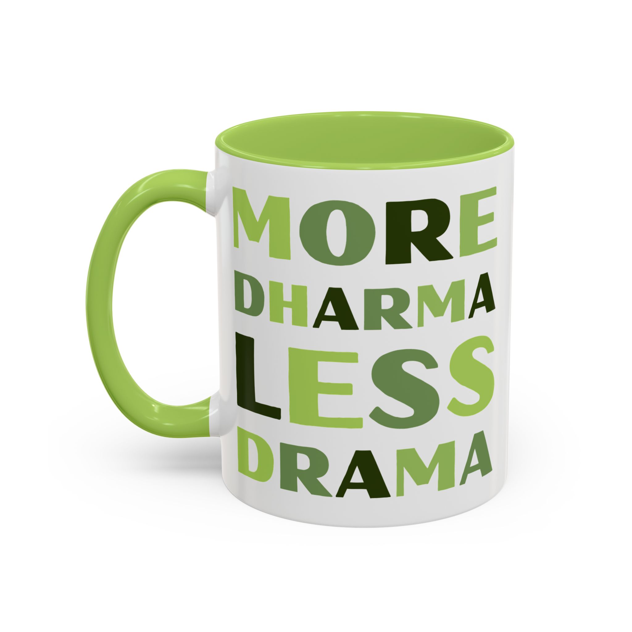 More Dharma, Less Drama | Ceramic Mug - Image 2