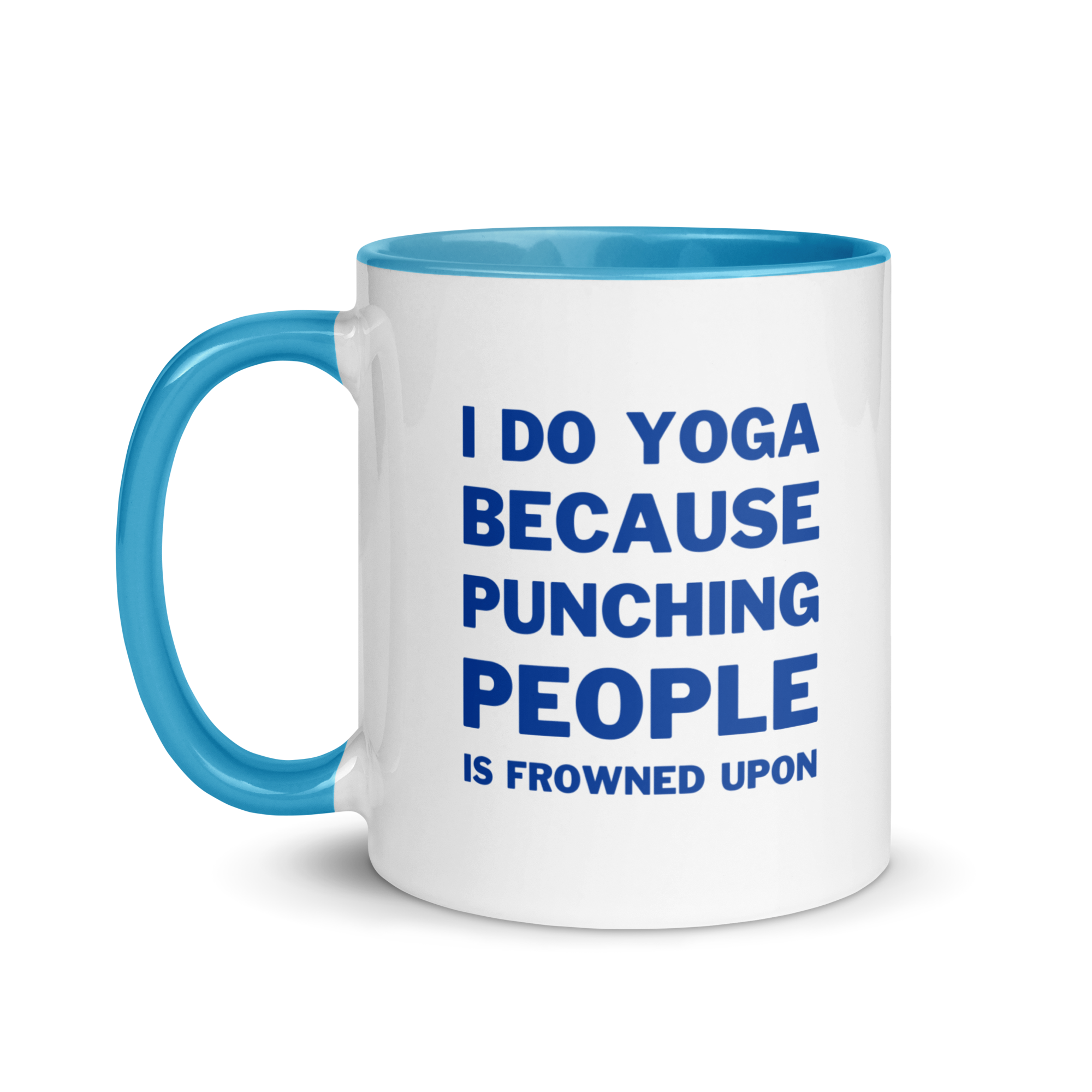 I Do Yoga Because Punching People is Frowned Upon | Ceramic Mug - Image 2